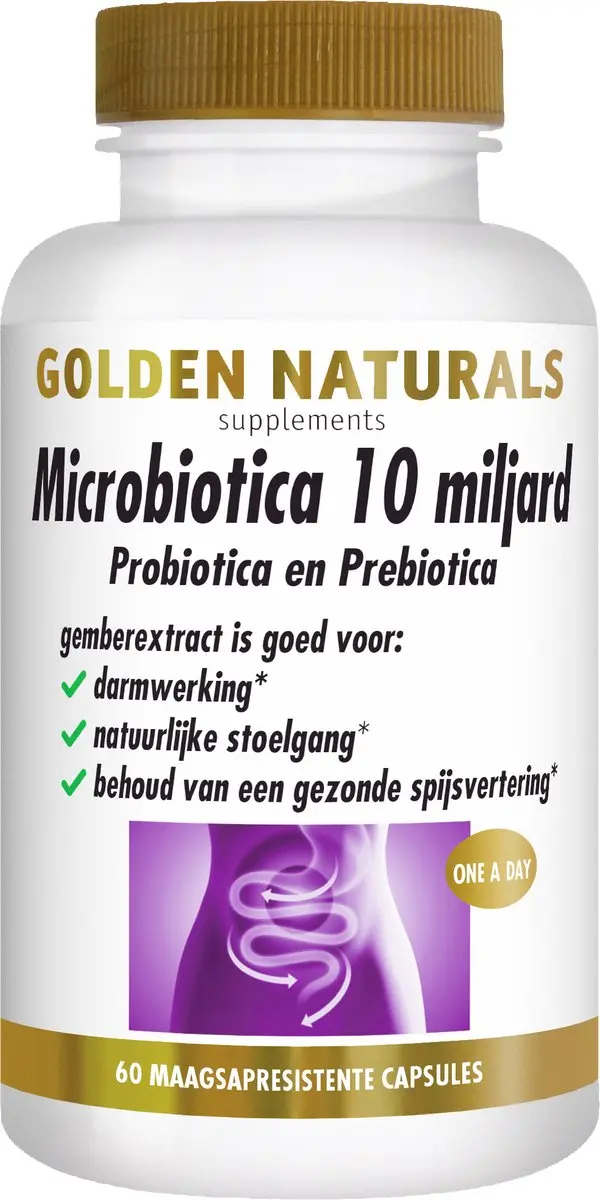 Golden Naturals Microbiotica 60 Veganistische Capsules