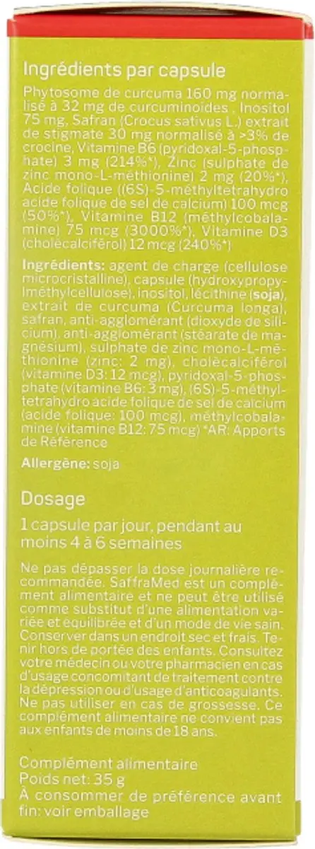 Nutrisan Safframed 60 Vegetarische Capsules
