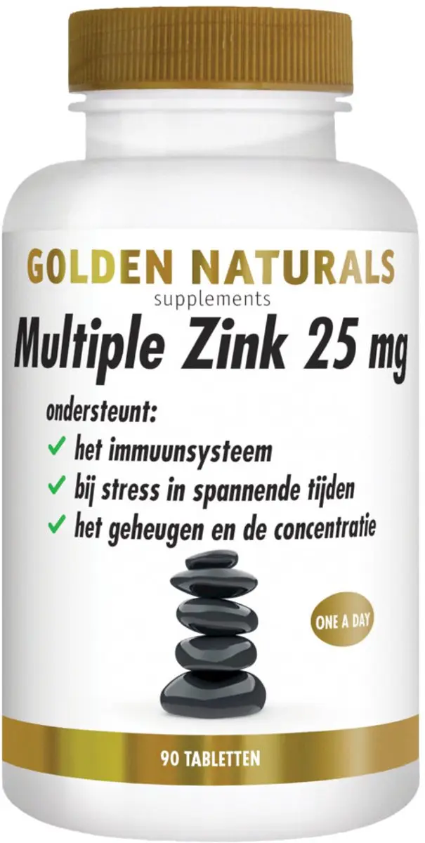 Golden Naturals Multiple Zink 25mg - 180 tabletten