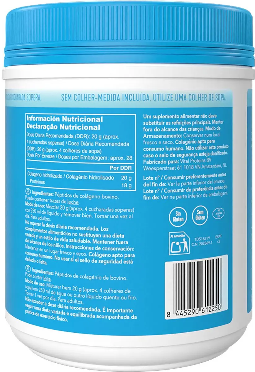 Vital Proteins Collageenpeptiden 567g - Transparant