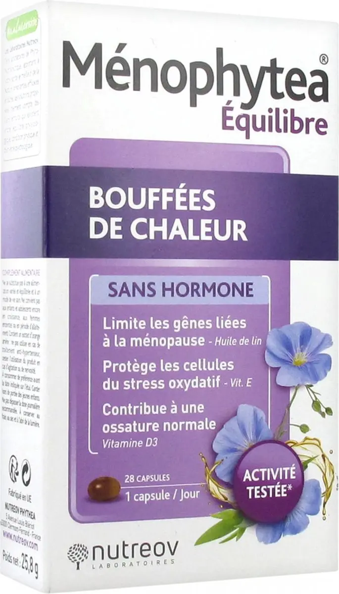 Nutreov Menophytea Hormoonvrij Opvliegers 28 Capsules