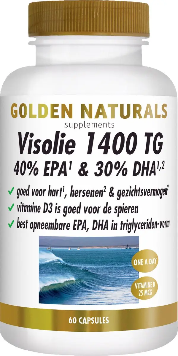 Golden Naturals Visolie 1400 TG 60 Softgels