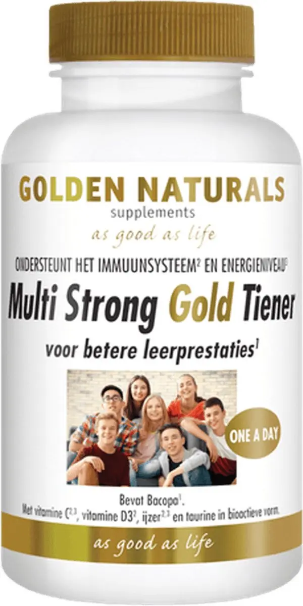 Golden Naturals Multi Tiener 60 Vegetarische Tabletten