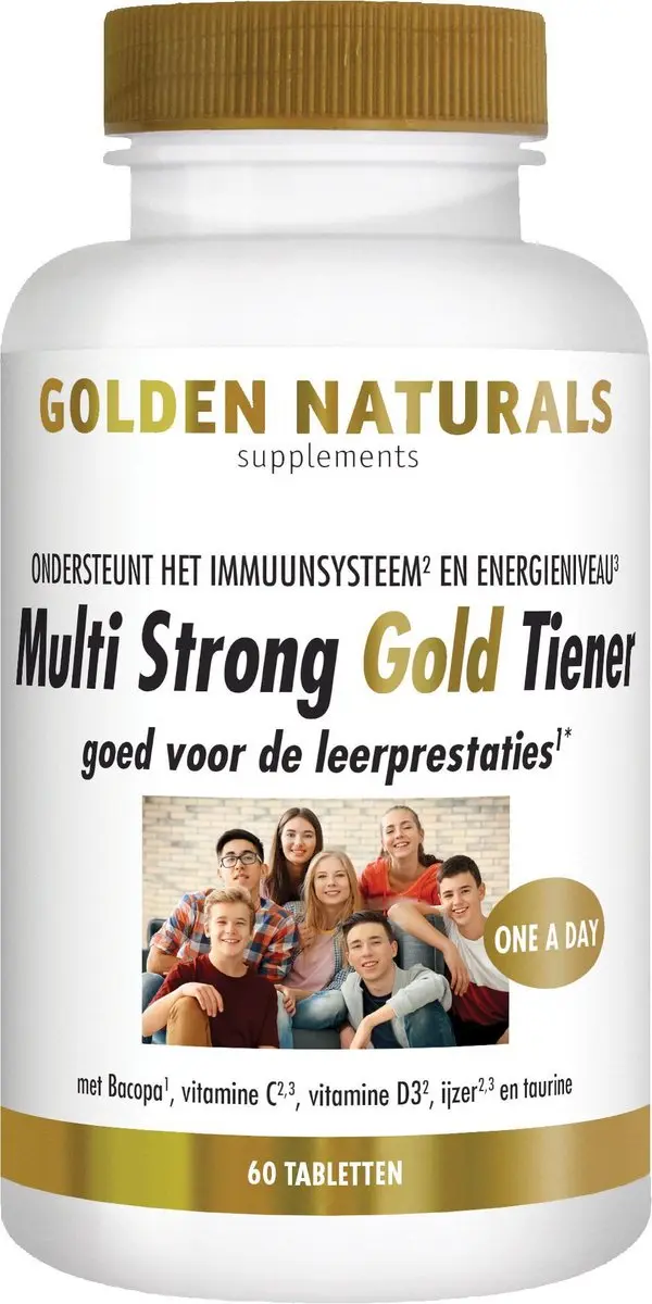 Golden Naturals Multi Tiener 60 Vegetarische Tabletten