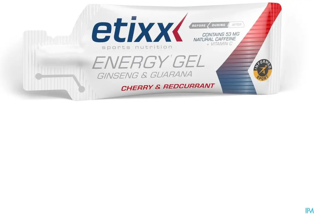 Etixx Energy Gel Red Fruits 12x50g - Cafeïne & Koolhydraten