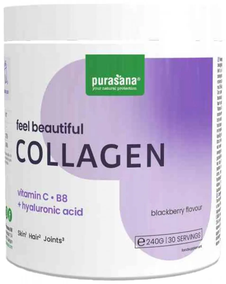Purasana Collageen Zwarte Bes 240g