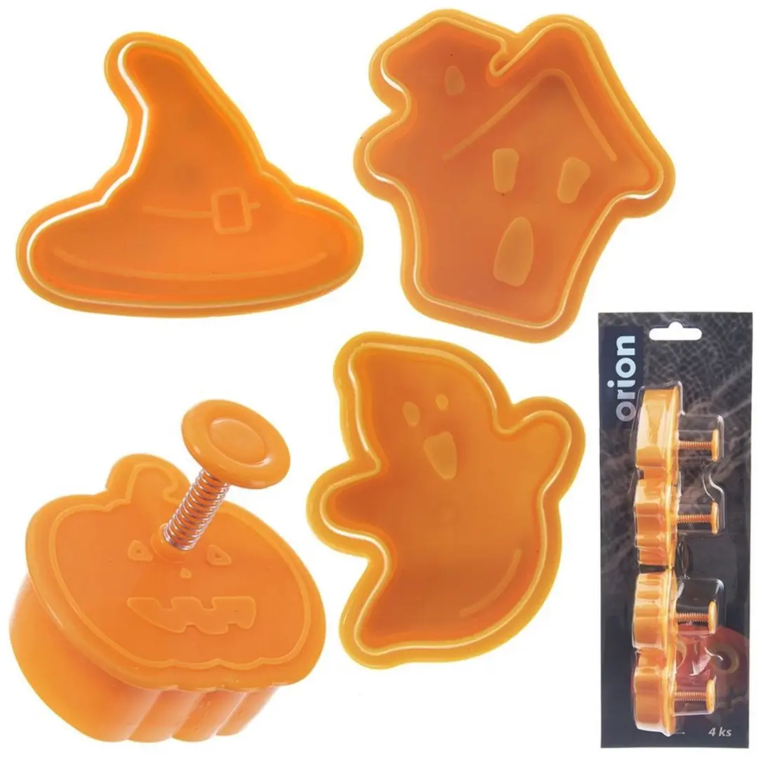 Orion Halloween Koekjesuitstekers Set - Geest, Pompoen, Spookhuis, Hoed