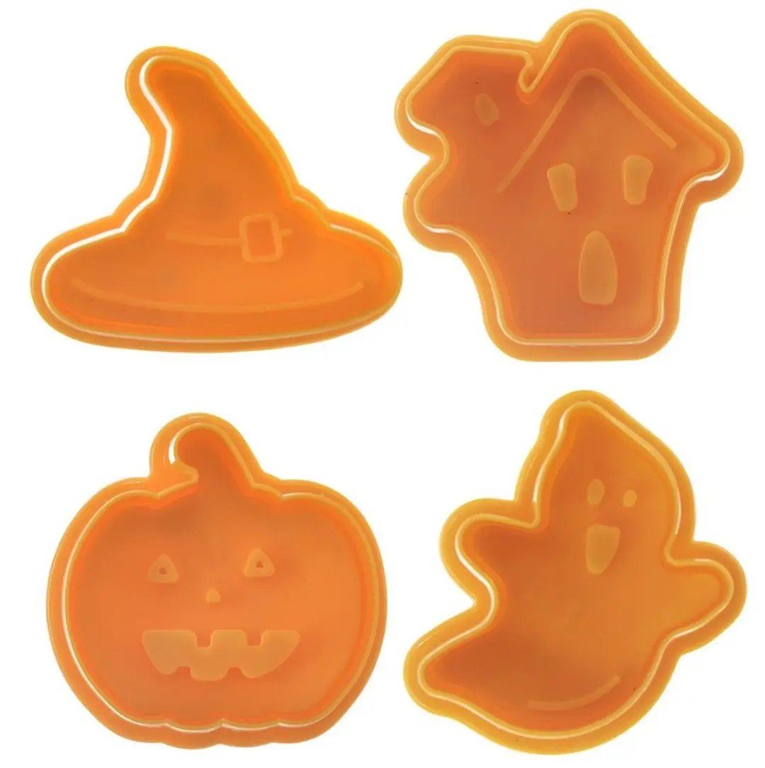 Orion Halloween Koekjesuitstekers Set - Geest, Pompoen, Spookhuis, Hoed