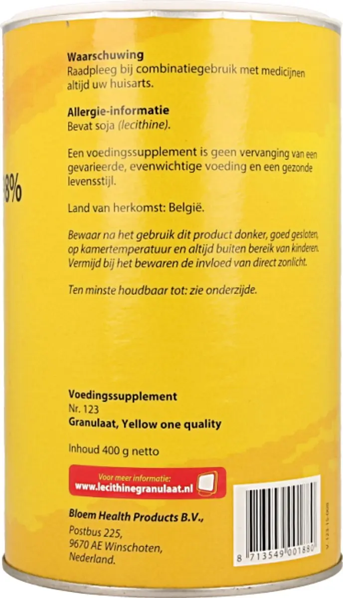 Bloem Lecithine Granulaat 98% - 400g