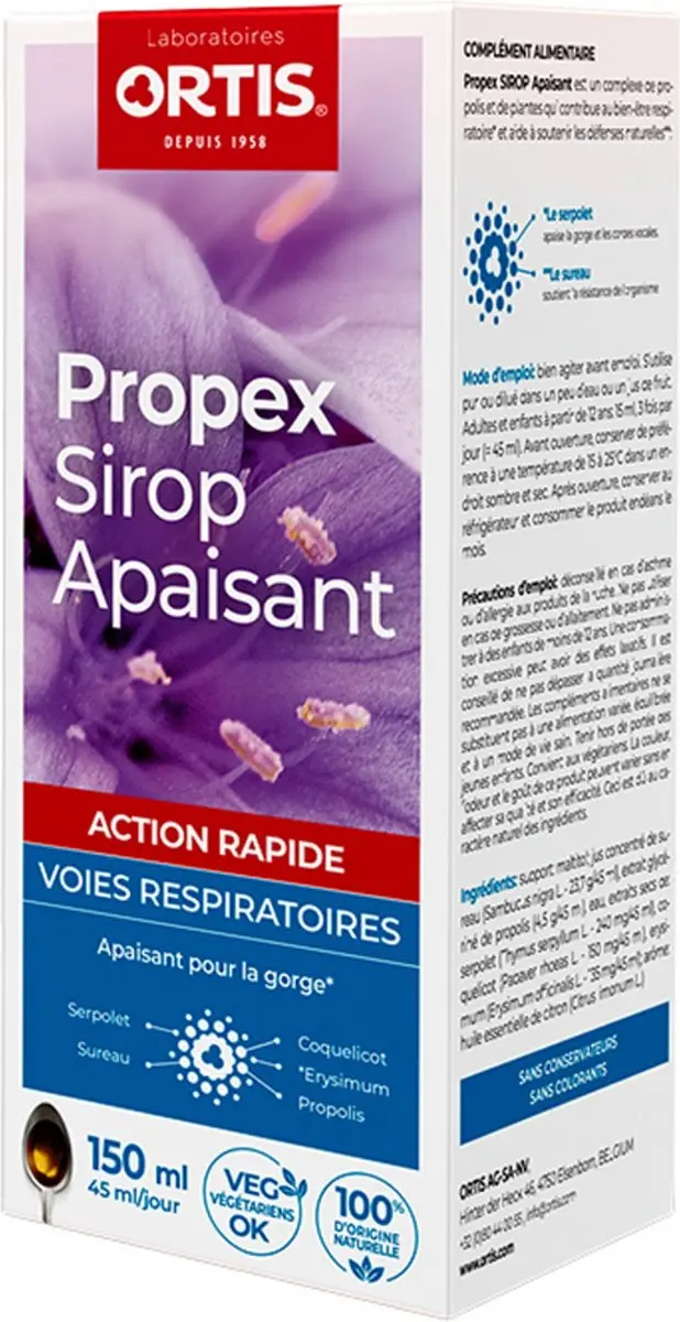 Ortis Propex Luchtwegen Verzachtende Siroop 150ml