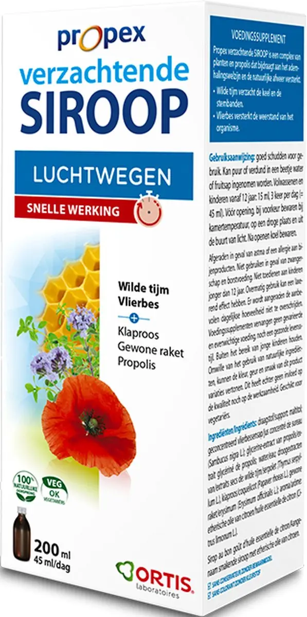 Ortis Propex Luchtwegen Verzachtende Siroop 150ml