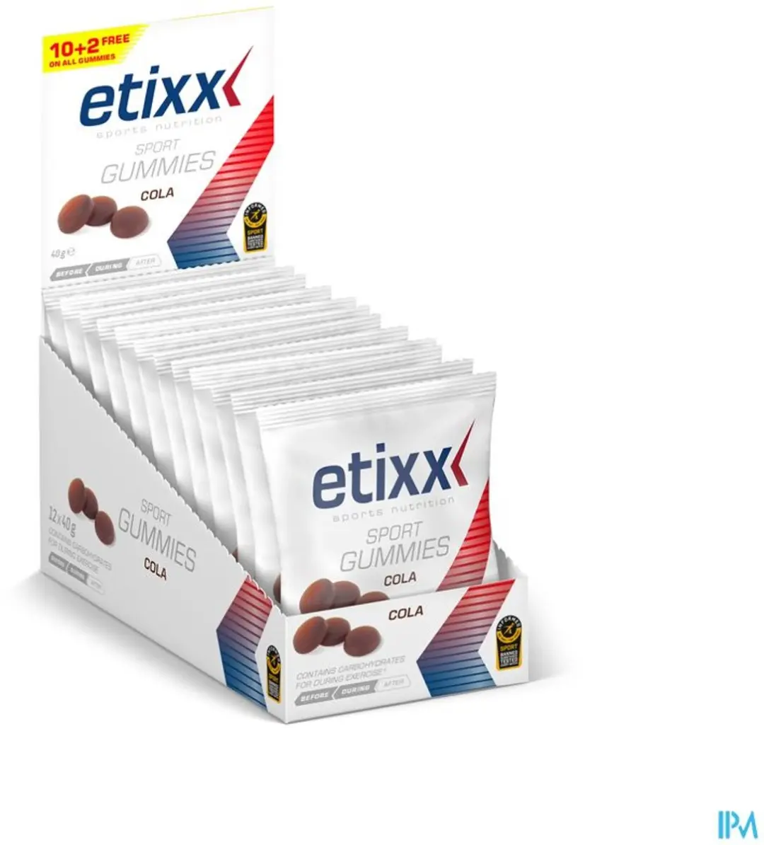 Etixx Sport Gummies Cola - 480g (12x40g) - 30g Koolhydraten