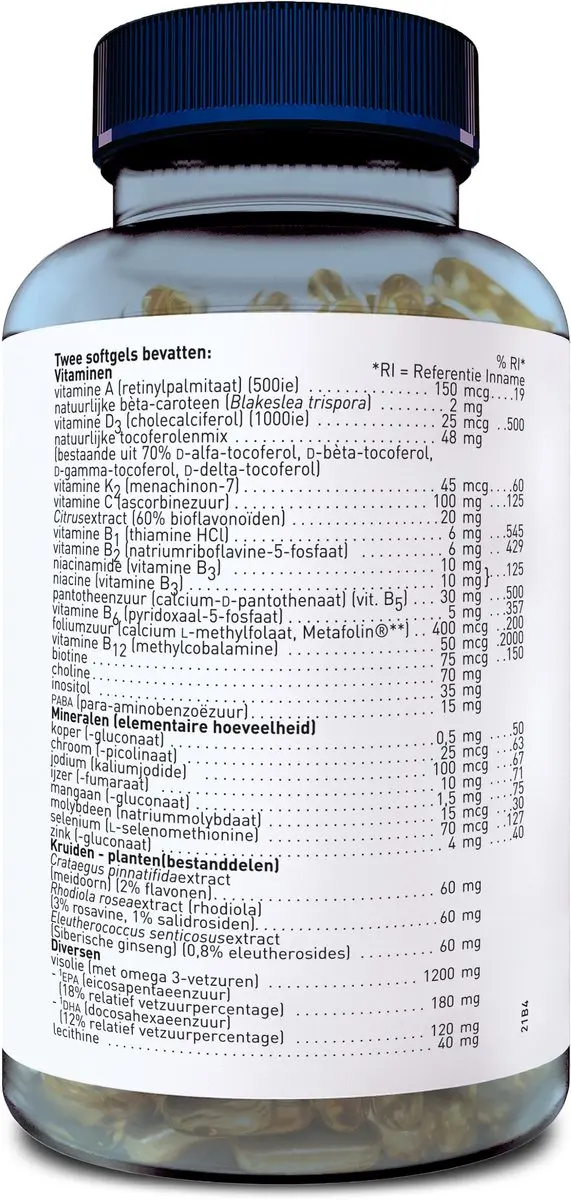 Orthica Multi 50+ Multivitamine 60 Softgels