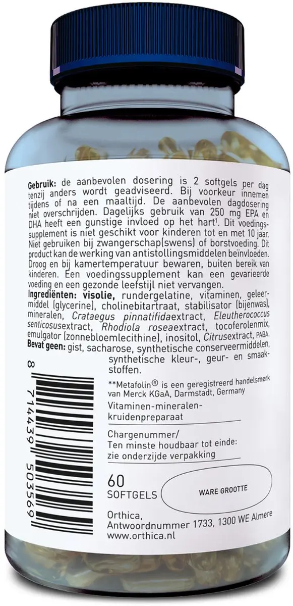 Orthica Multi 50+ Multivitamine 60 Softgels