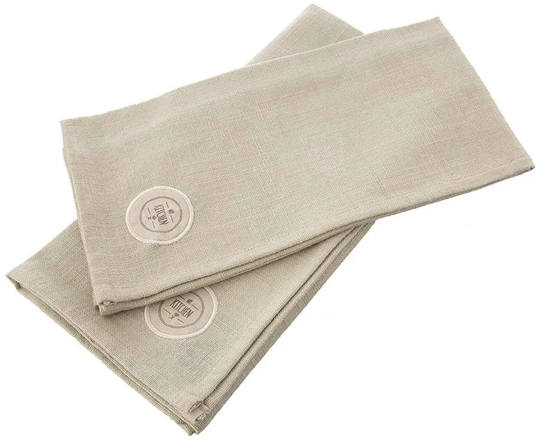 Orion Greenish Katoenen Keukendoeken - 2 Stuks - 70x50cm - Olijfkleur