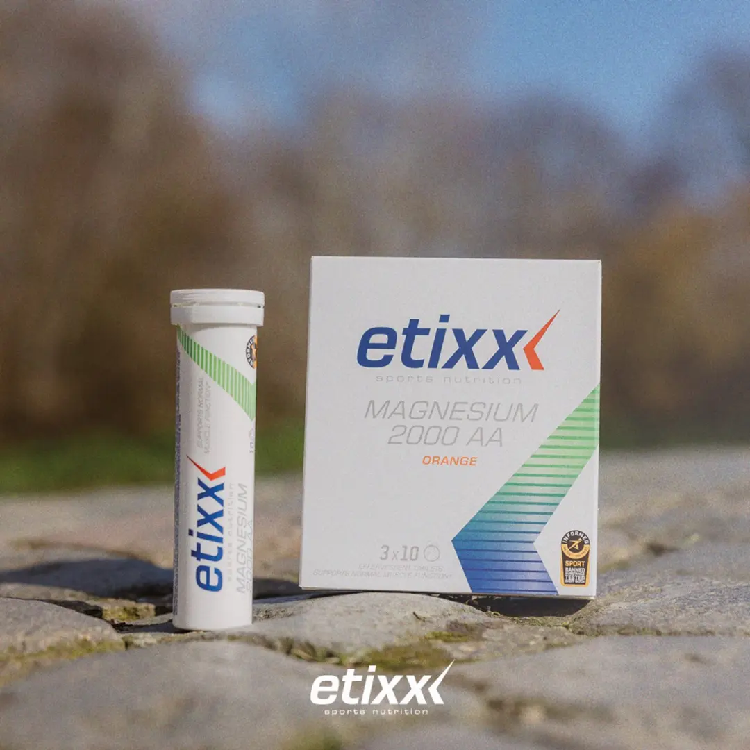 Etixx Magnesium 2000 AA Bruistabletten 30 Stuks - Sinaasappel