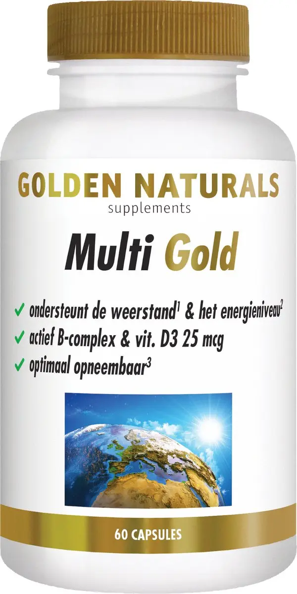 Golden Naturals Multi Gold Capsules 60 Stuks