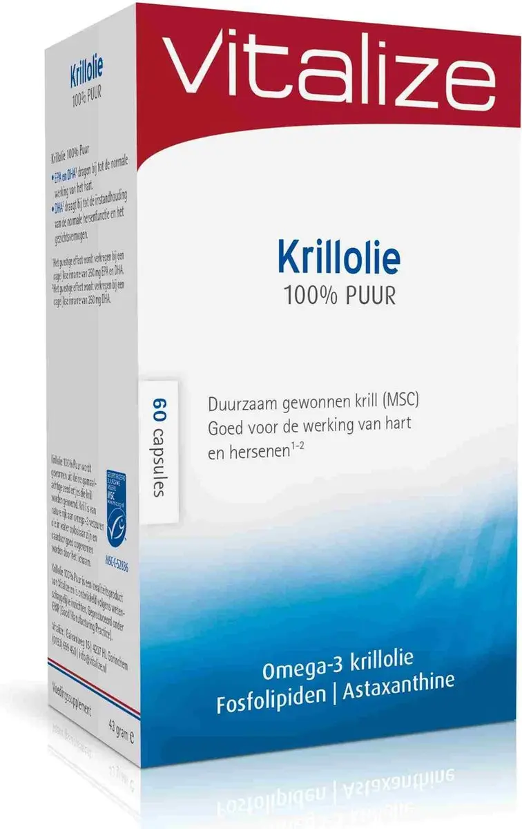 Vitalize Krillolie 60 Capsules