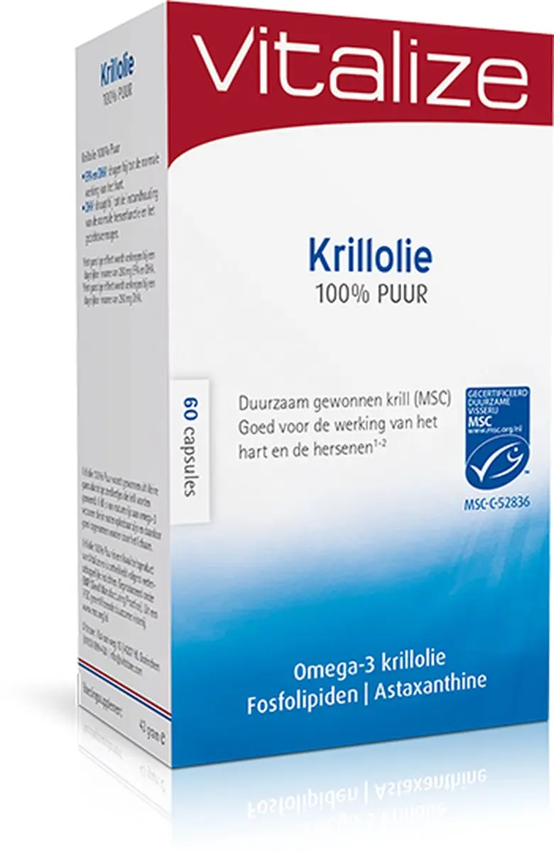 Vitalize Krillolie 60 Capsules - 180 Capsules
