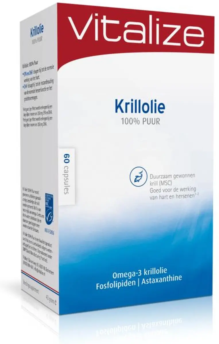 Vitalize Krillolie 60 Capsules - 180 Capsules