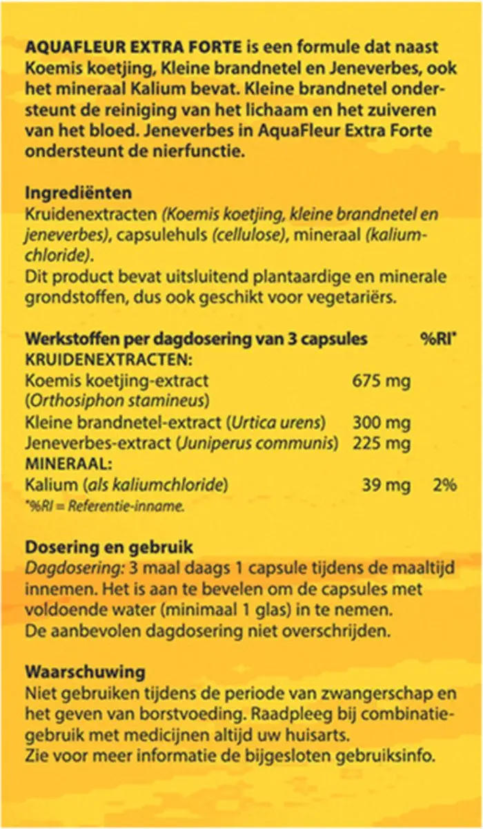 Bloem AquaFleur Extra Forte Voedingssupplement 60 Capsules