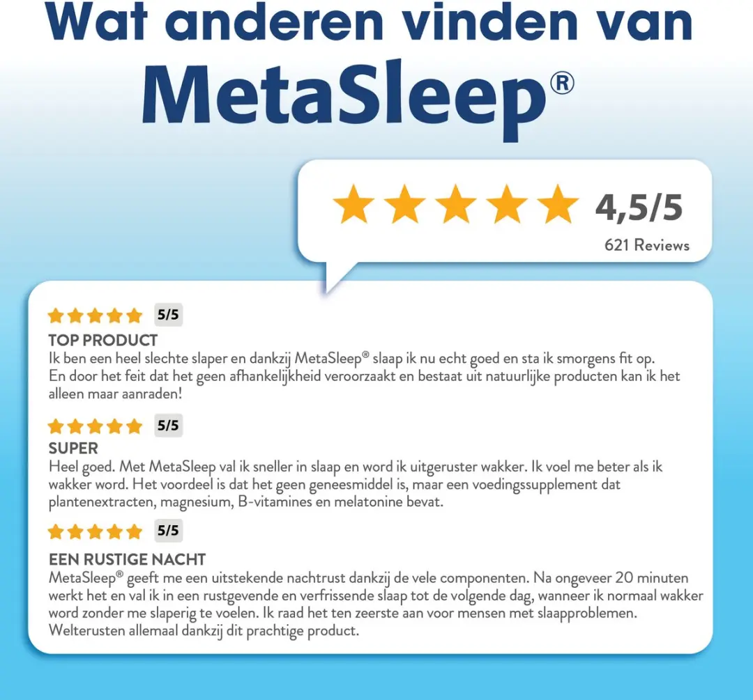 Metagenics MetaSleep 30 Tabletten - Valeriaan & Citroenmelisse
