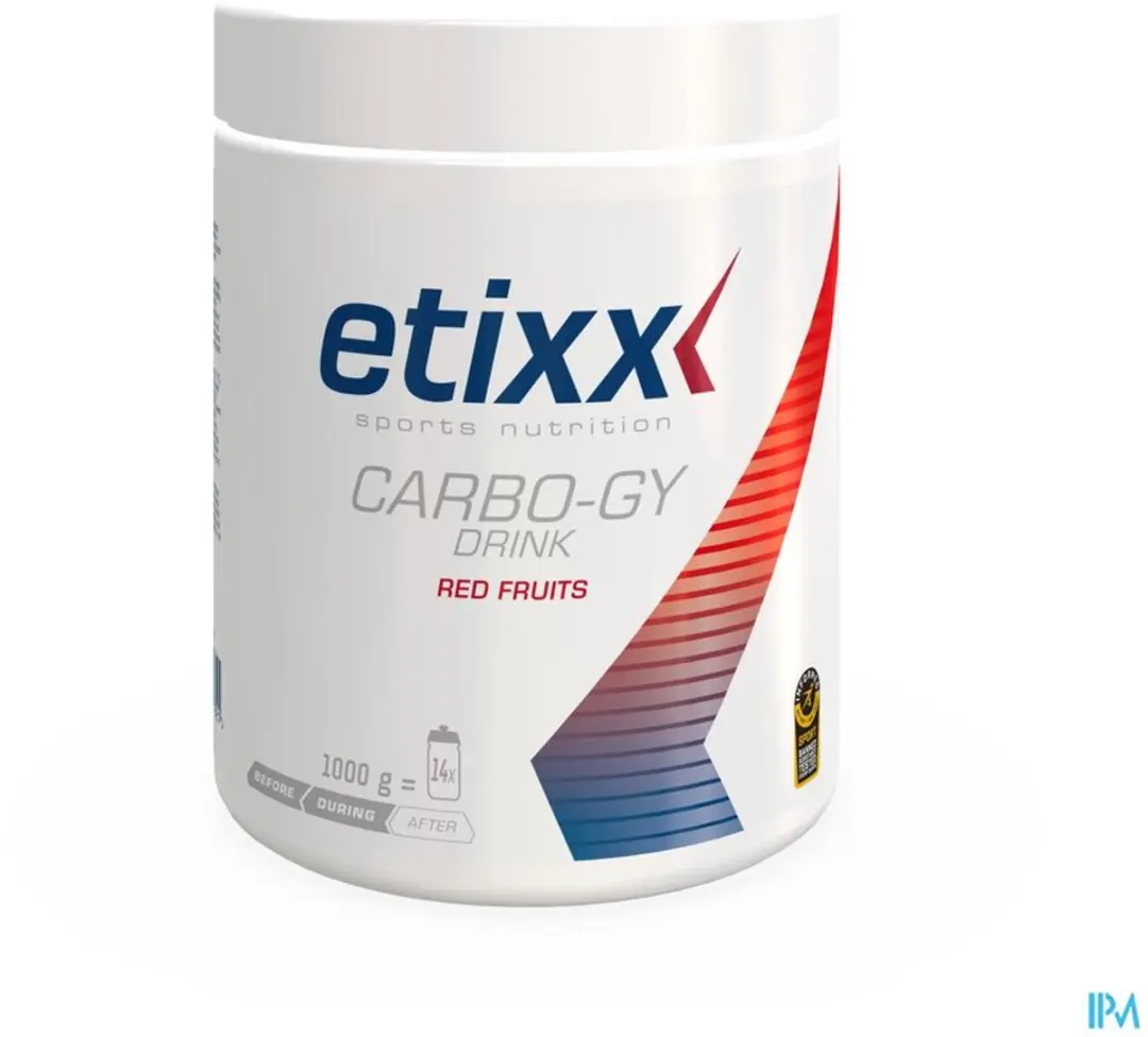 Etixx Carbo-Gy Sportdrank 1000g Rode Vruchten