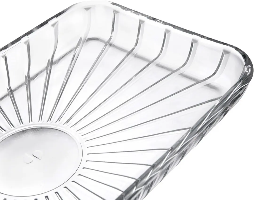 Orion Serveerbord Glas Rechthoekig 27,5x16,5cm - Transparant
