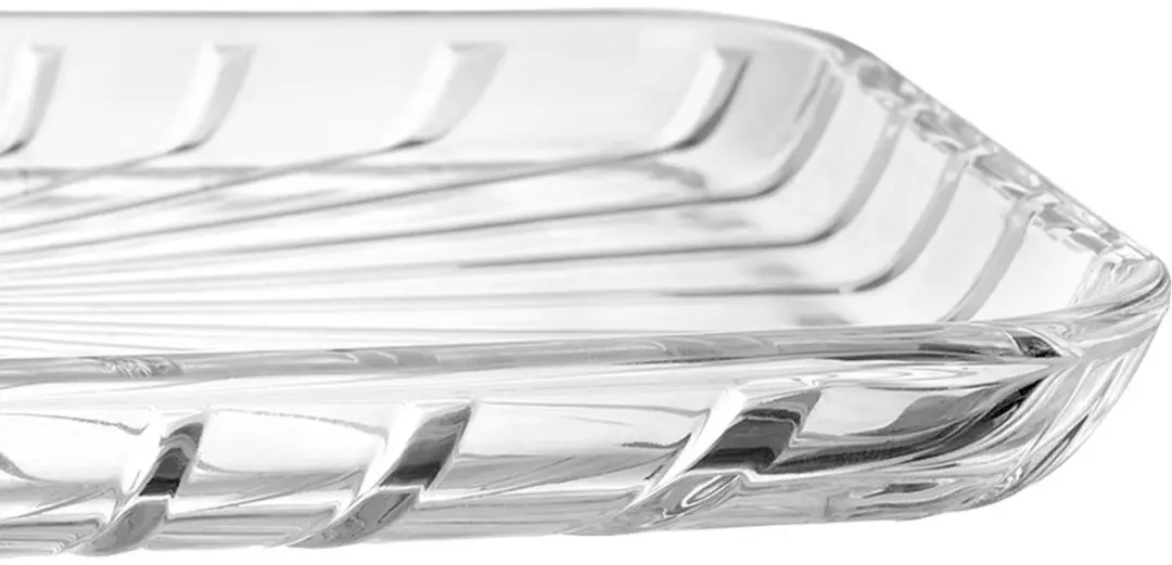 Orion Serveerbord Glas Rechthoekig 27,5x16,5cm - Transparant