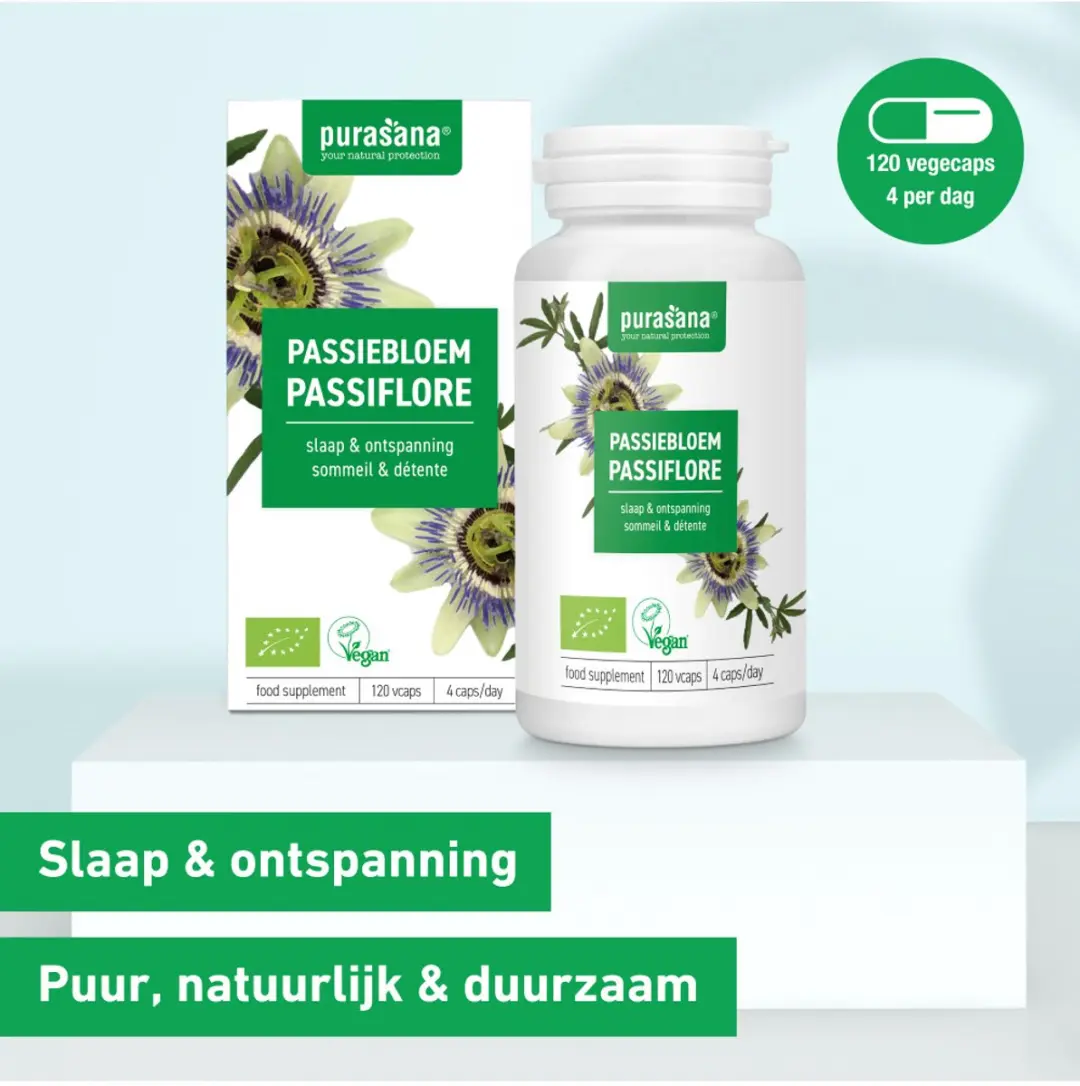 Purasana Passiebloem Extract 120 Vegacapsules