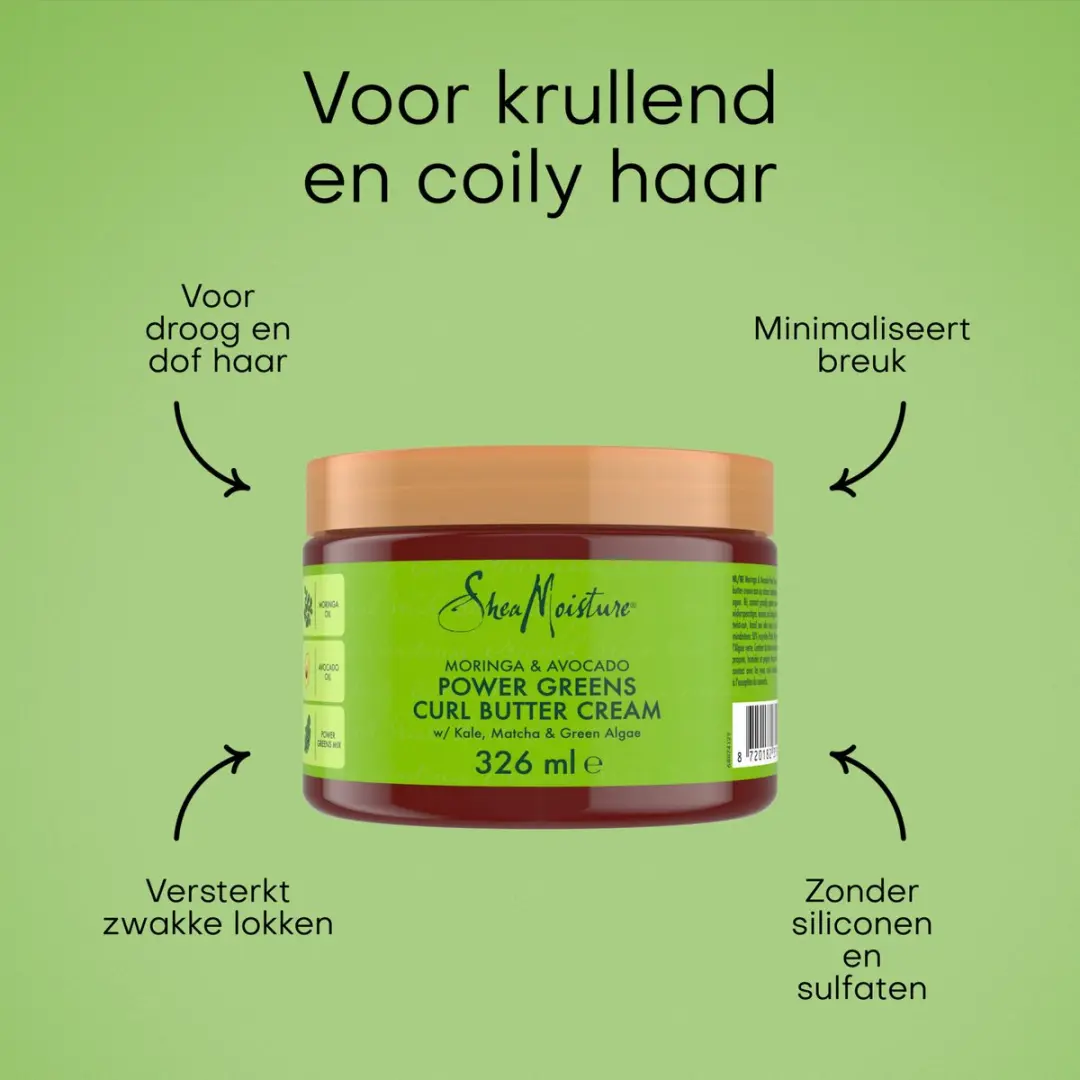 Shea Moisture Moringa & Avocado Curl Butter Cream 326ml
