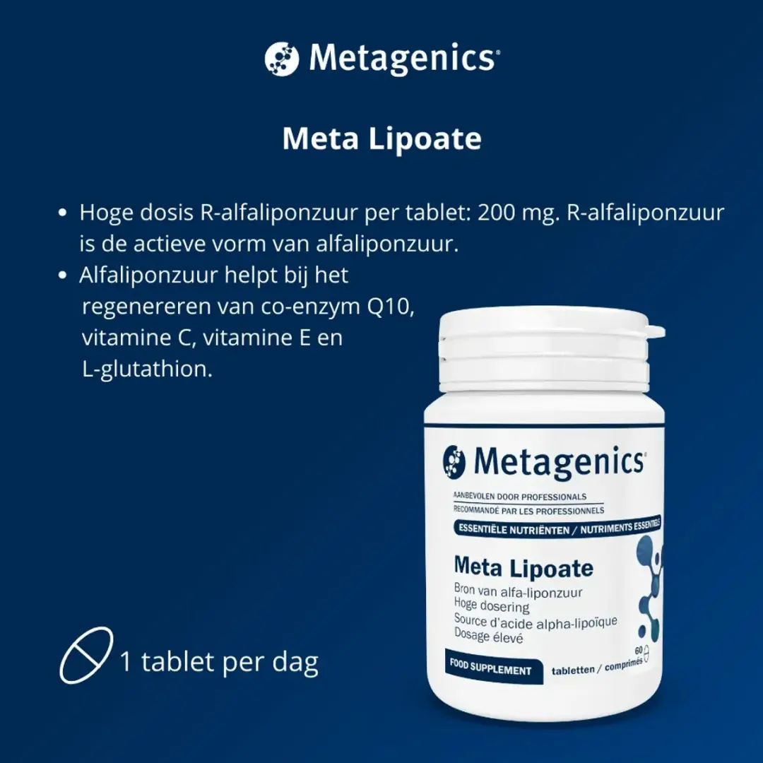 Metagenics Meta Lipoate 60 Tabletten - 200mg