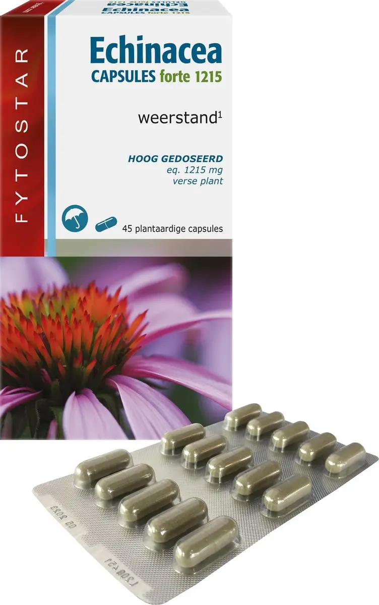 Fytostar Echinacea Forte 1215mg Voedingssupplement - 45 Capsules
