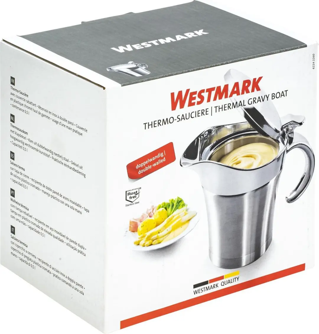 Westmark Thermo-saucière 0,5L - Roestvrij staal/zilver