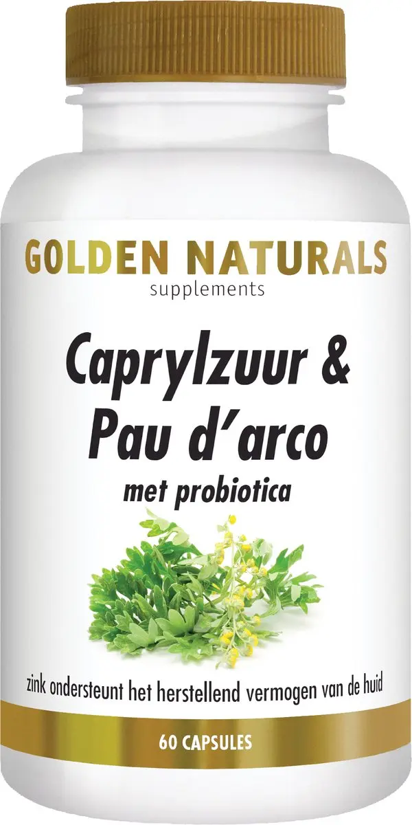 Golden Naturals Caprylzuur & Pau d’arco 60 Capsules