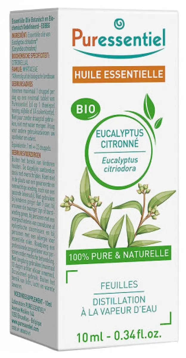 Puressentiel Eucalyptus Citroen Etherische Olie Biologisch 10ml