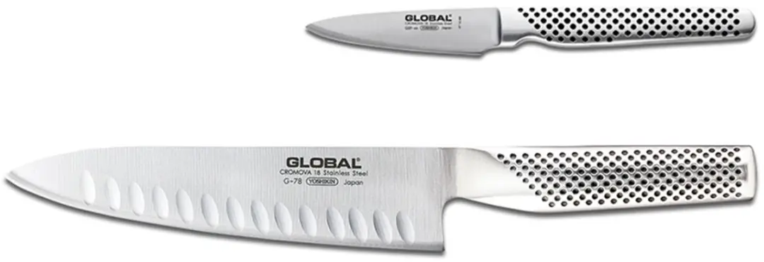 Global G7846 Messenset - 2-delig Zilvergrijs
