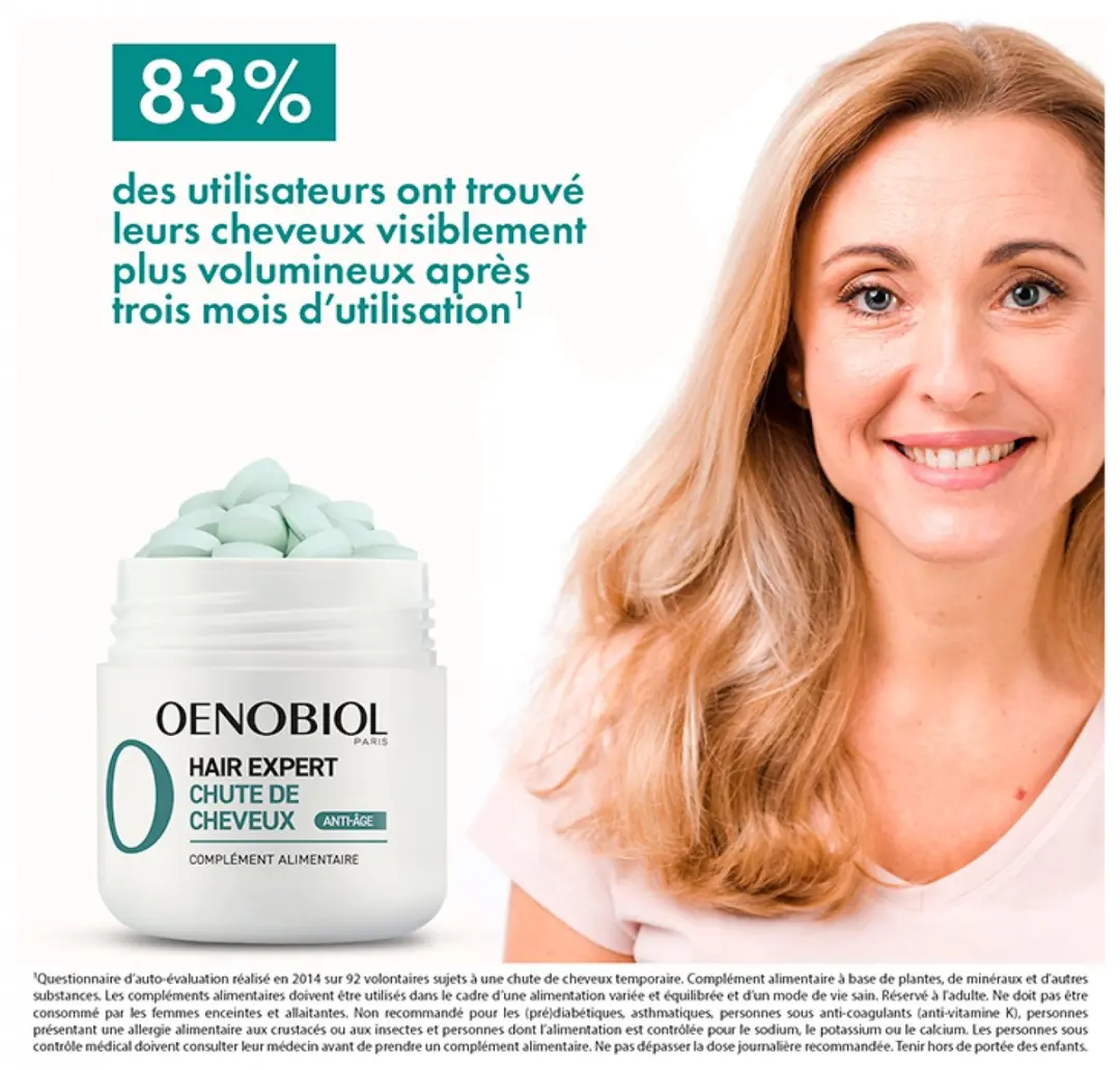 Oenobiol Hair Expert Haaruitval Tabletten 60 Stuks