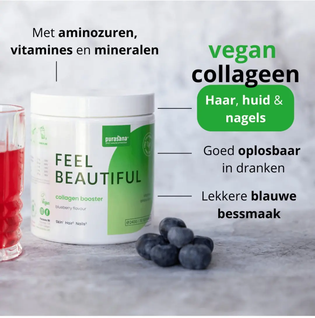 Purasana Vegan Collagen Booster Blueberry 240g