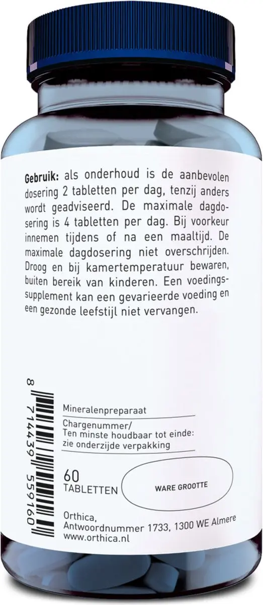 Orthica Kalium-250 Mineralen - 60 Tabletten