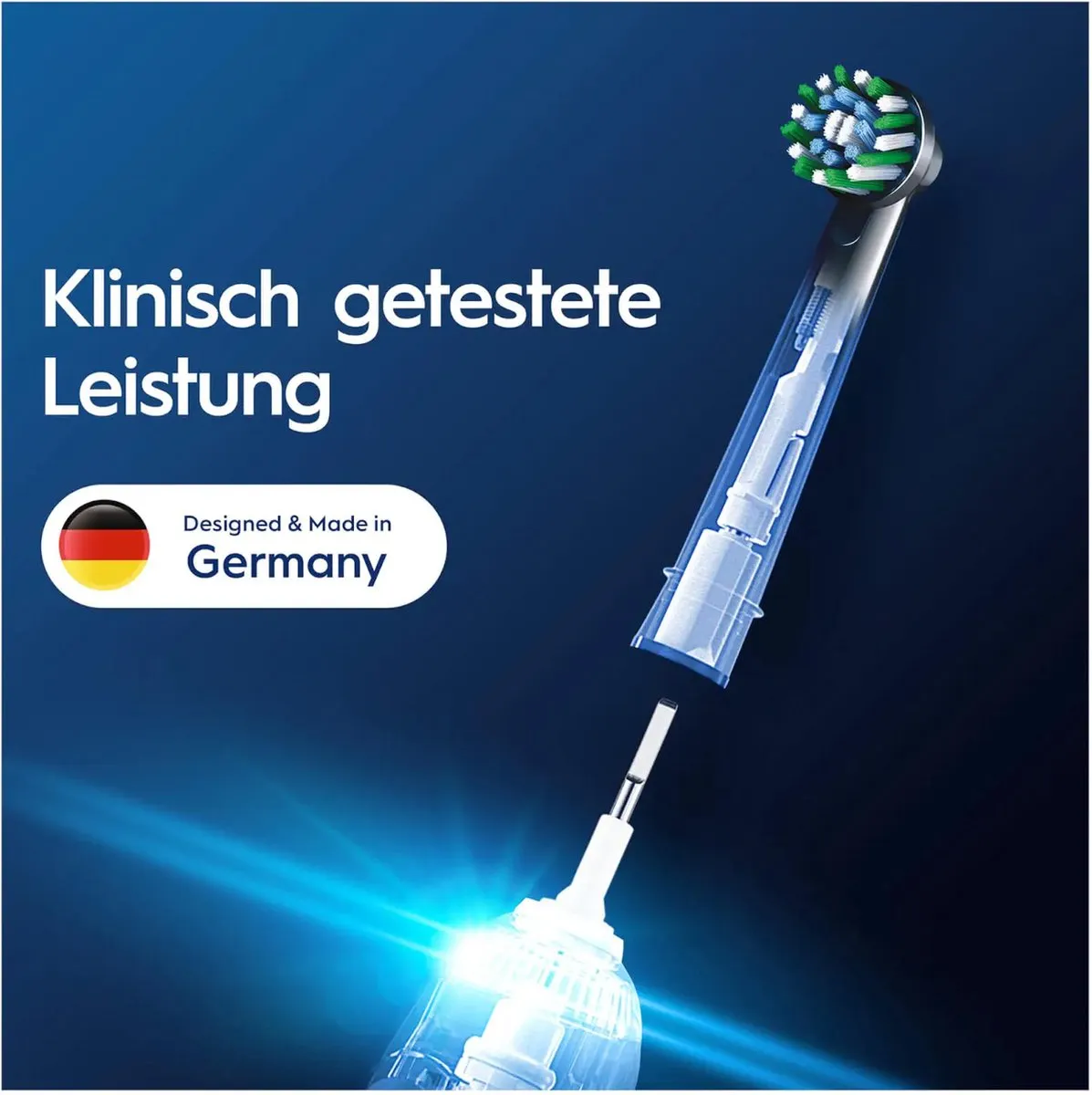 Oral-B Pro CrossAction Opzetborstels - 4 Stuks - Zwart - afbeelding 6 van 6