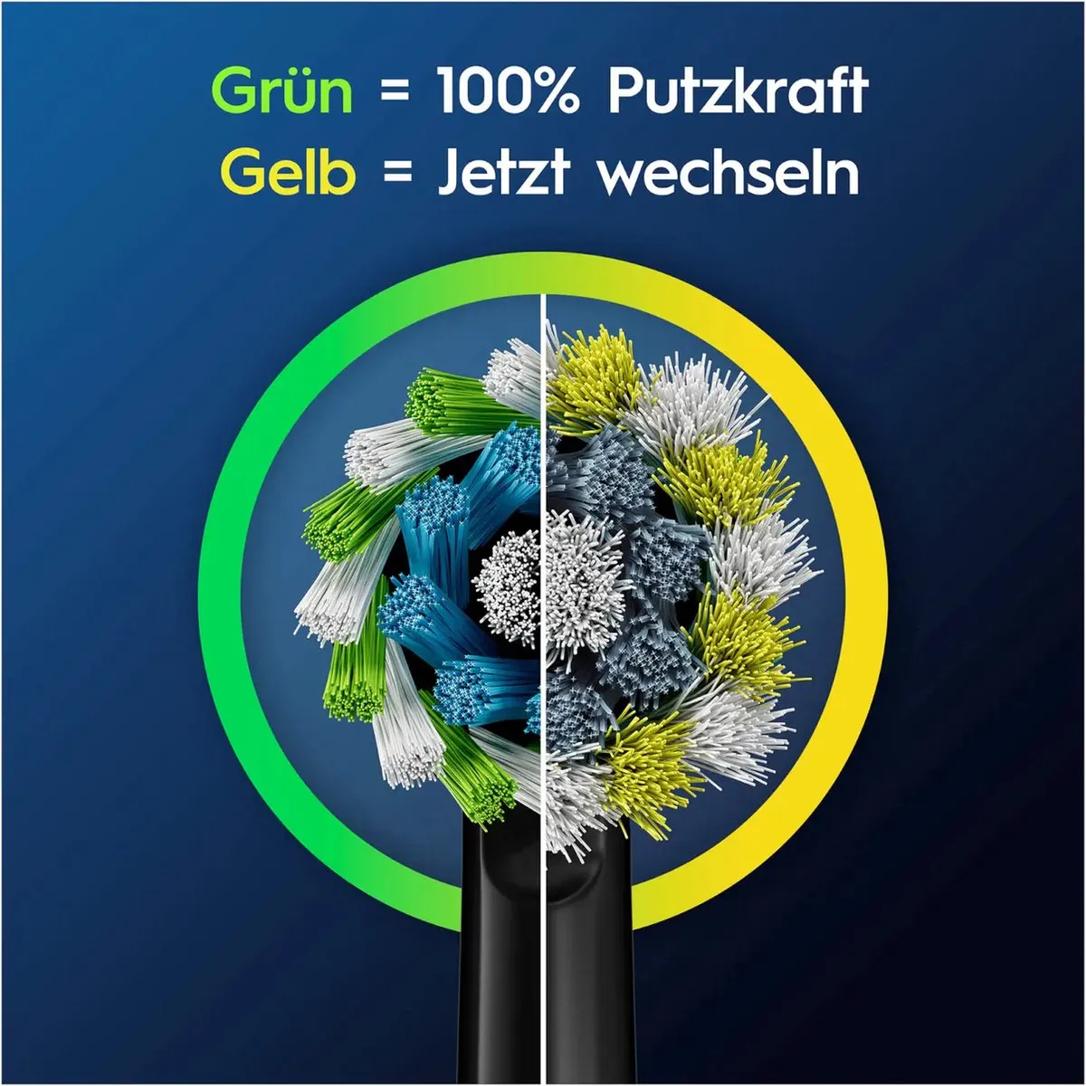 Oral-B Pro CrossAction Opzetborstels - 4 Stuks - Zwart