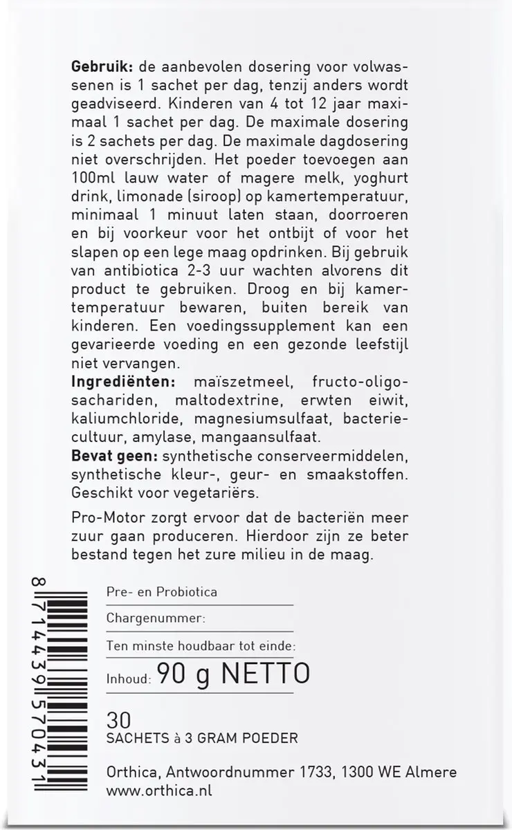 Orthica Orthiflor Plus - 30 Sachets