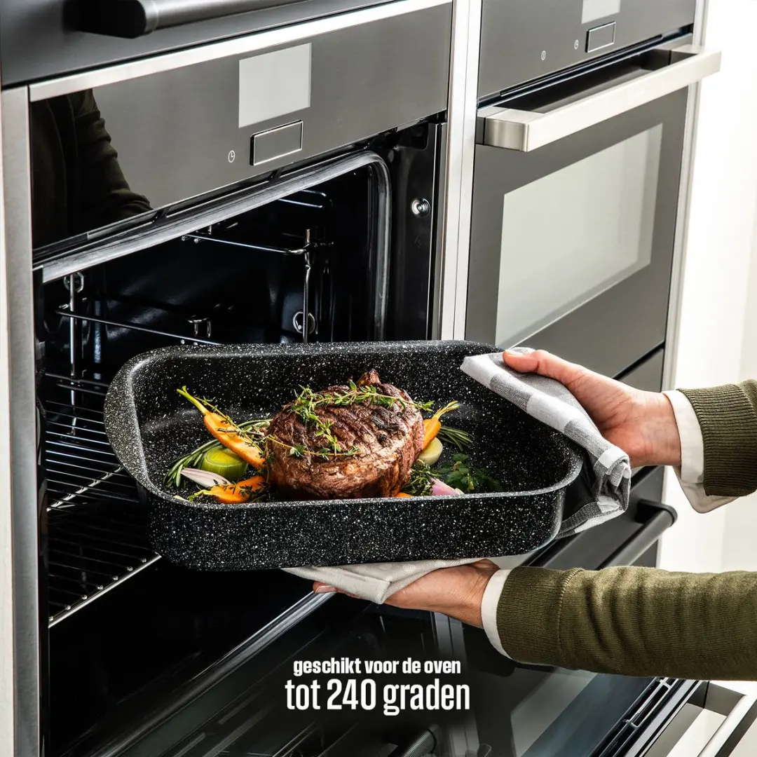 Westinghouse WCBA0009003MBB Ovenschaal - 35x26cm - Zwart Marmer