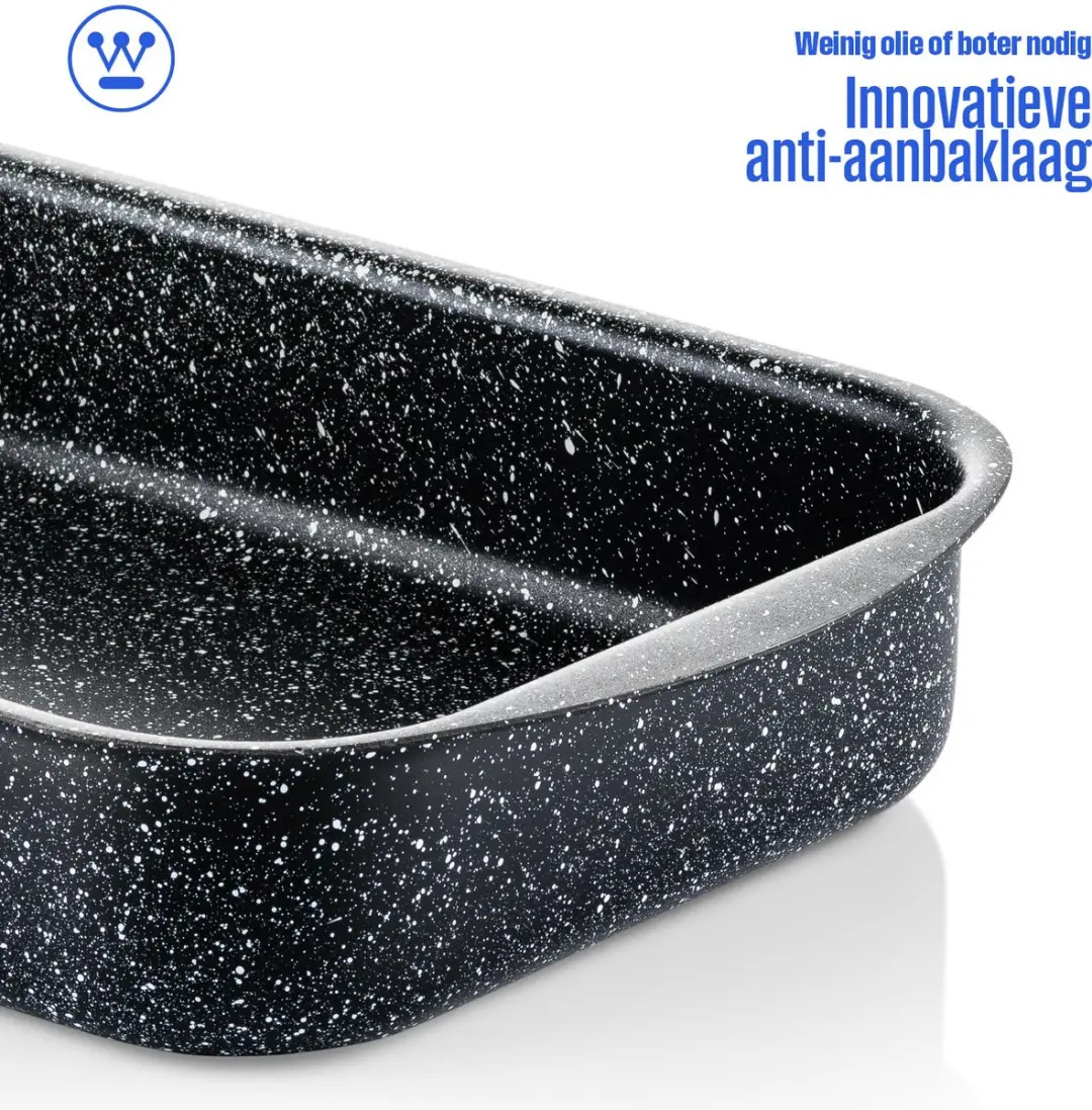 Westinghouse WCBA0009003MBB Ovenschaal - 35x26cm - Zwart Marmer