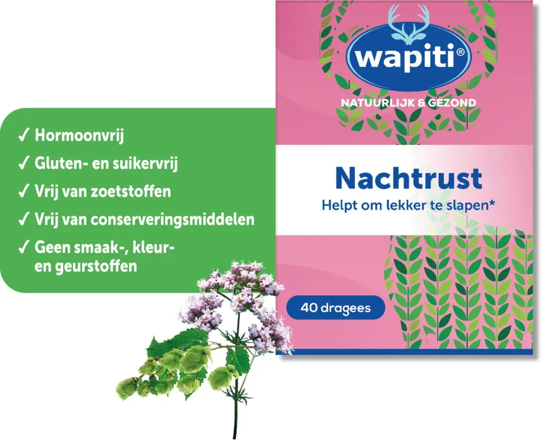 Wapiti Nachtrust Forte Voedingssupplement 40 Tabletten