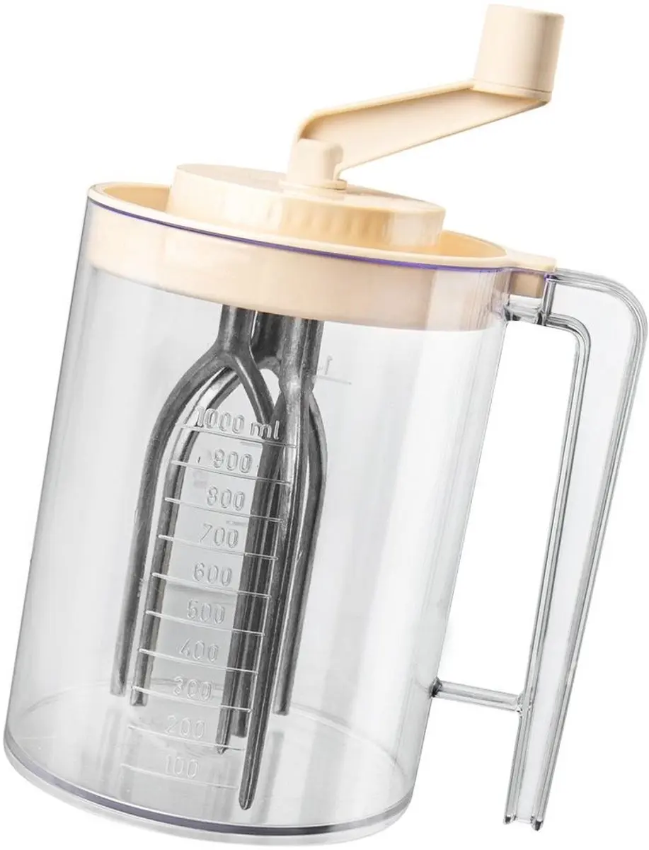 Orion Ruhrfix Ouderwetse Slagroomklopper - Plastic - Wit