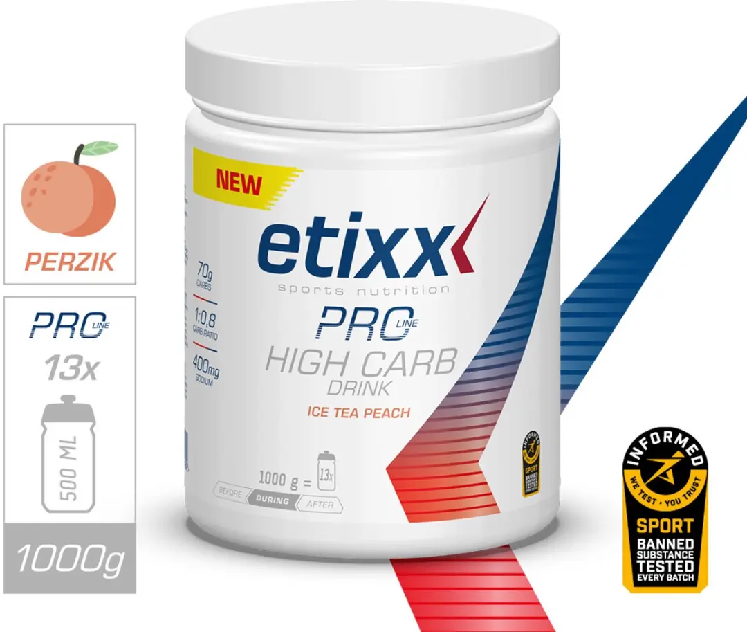 Etixx PRO LINE High Carb Ice Tea Peach 1000g