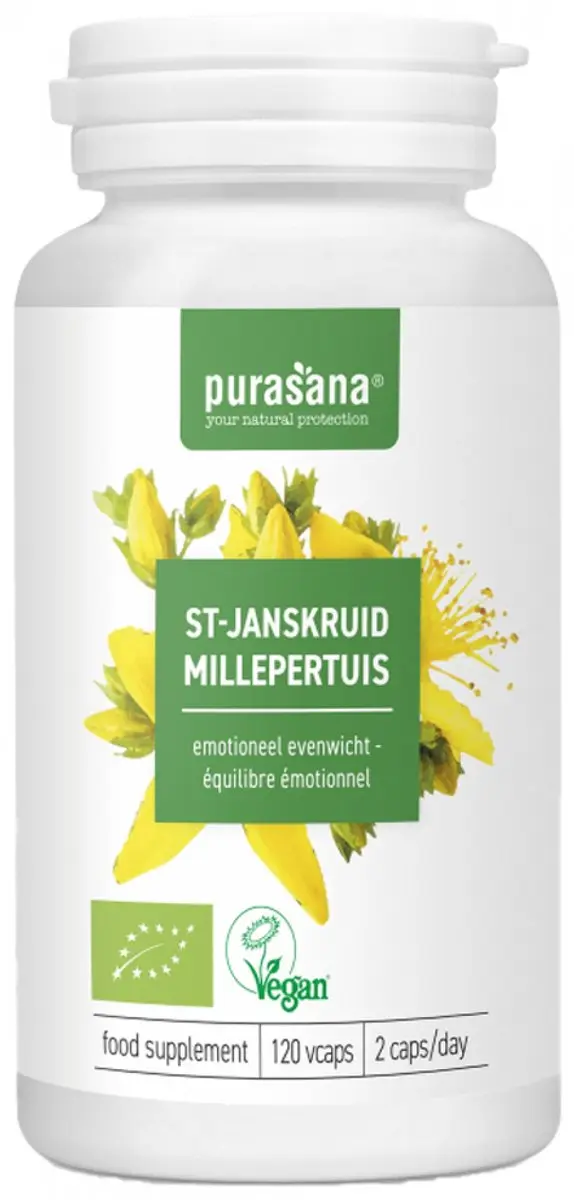 Purasana Sint-Janskruid Bio 120 Capsules