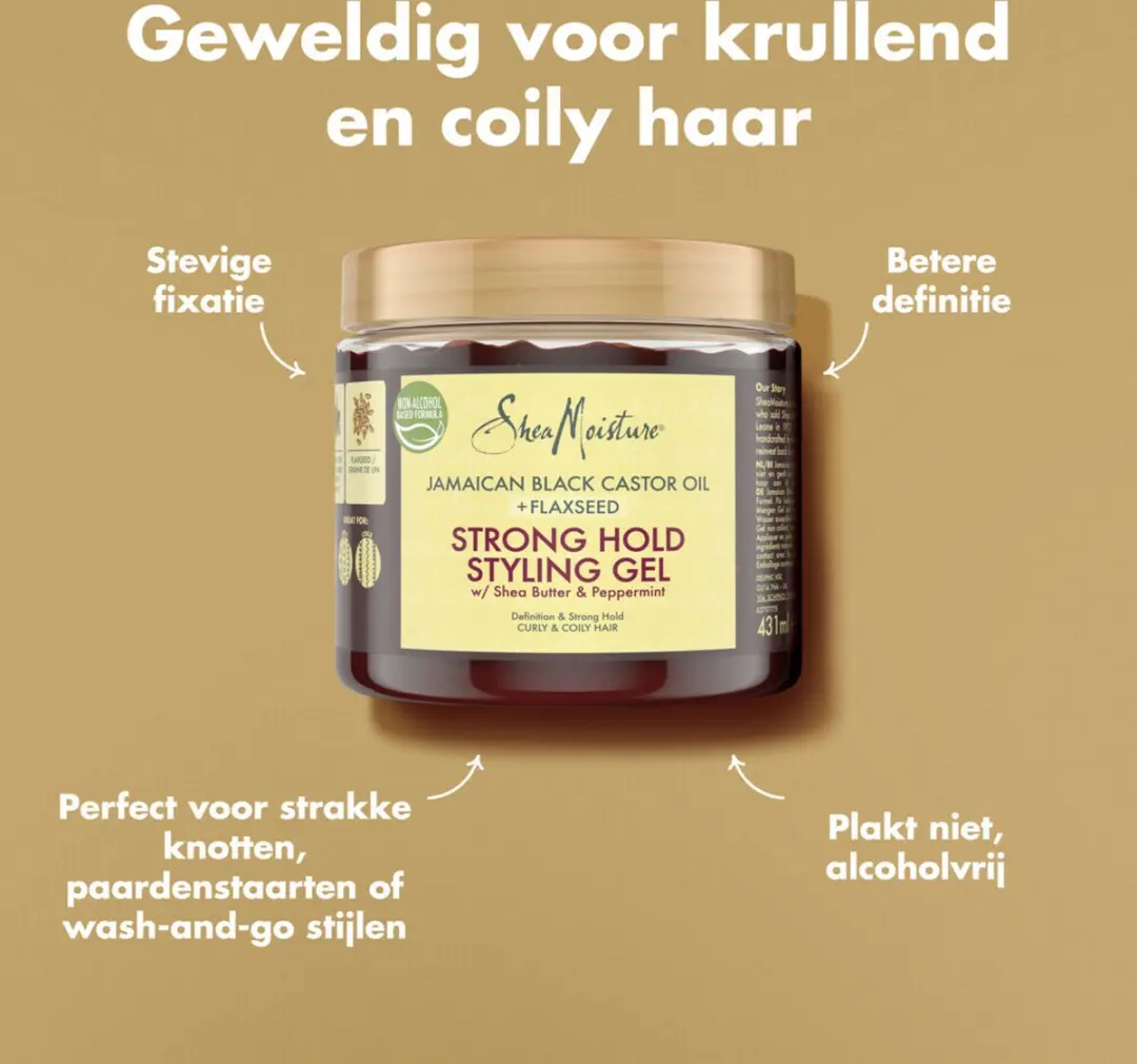 Shea Moisture JBC Strong Hold Styling Gel 431ml